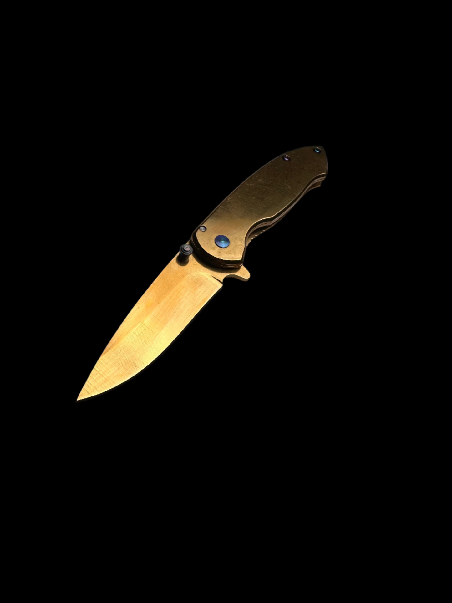 Gold Folding Knife