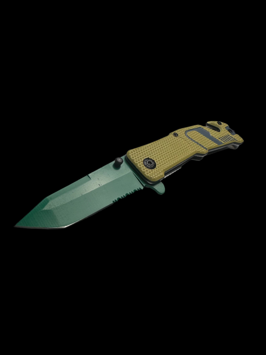 Green Folding Knife