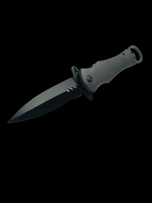 Black Folding Knife with Clip